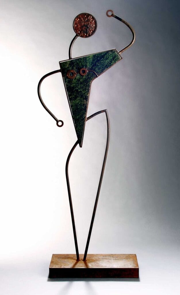 Little Miss Exuberance, 2003
Steel, Granite and Copper Sculpture