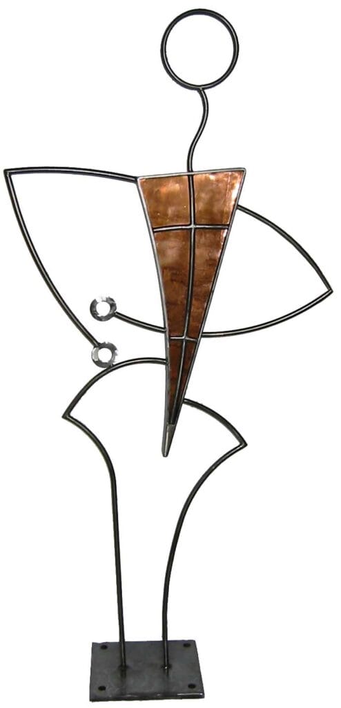 Akimbo, 2003 Steel, Granite and Copper Sculpture