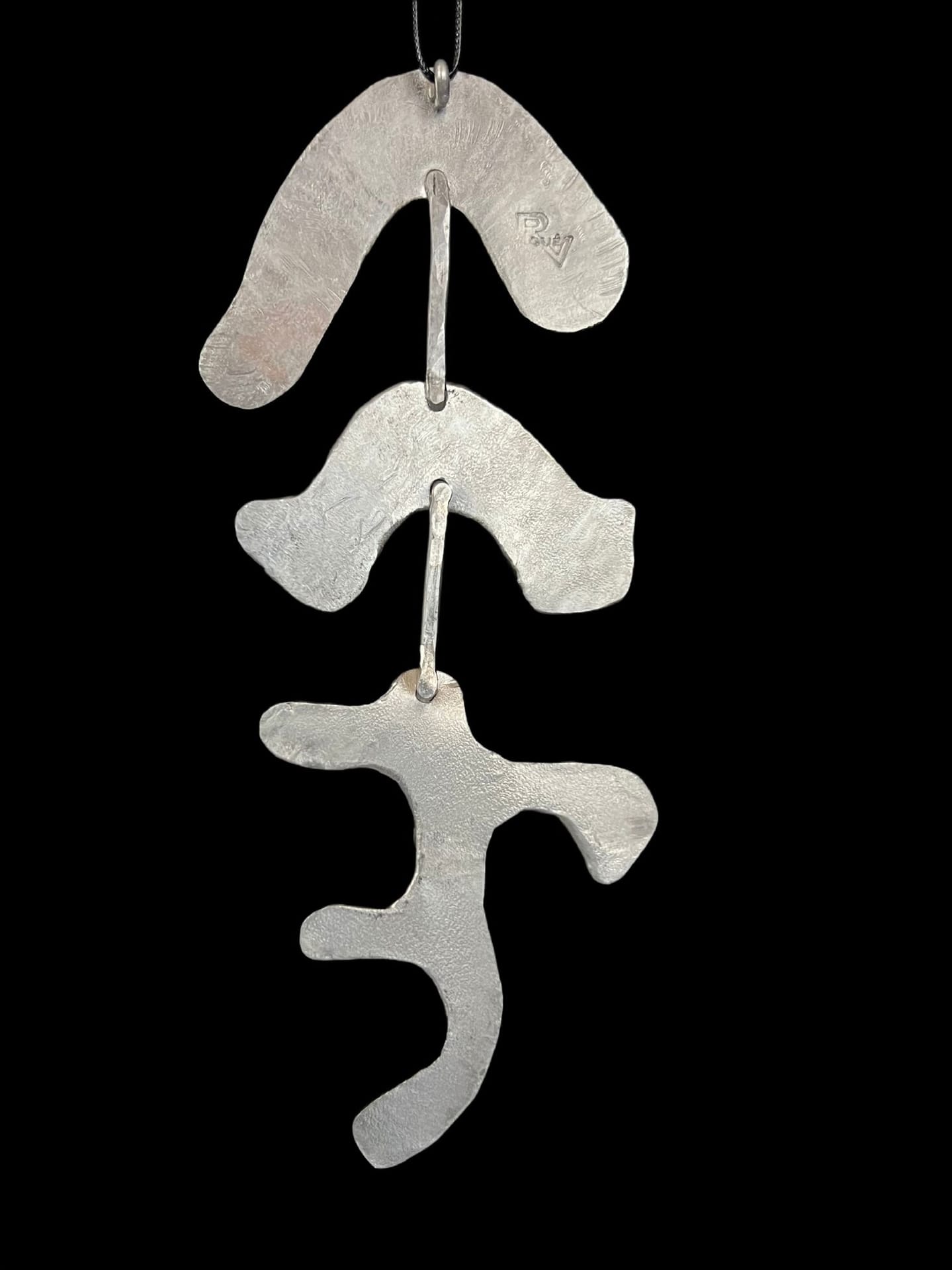 Spinal Spindle— Cold Forged Aluminum Pendant