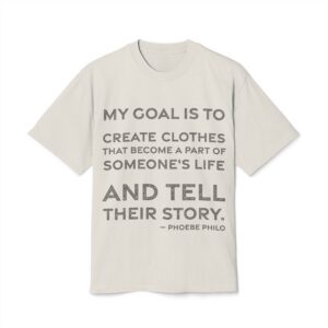 'My goal is to create clothes that become a part of someone's life and tell their story.'