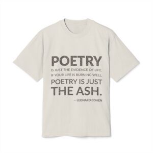 'Poetry is just the evidence of life. If your life is burning well, poetry is just the ash.'